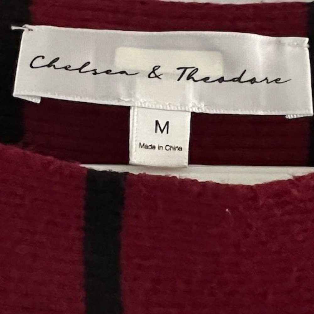 Darling Burgundy & Black Sweater